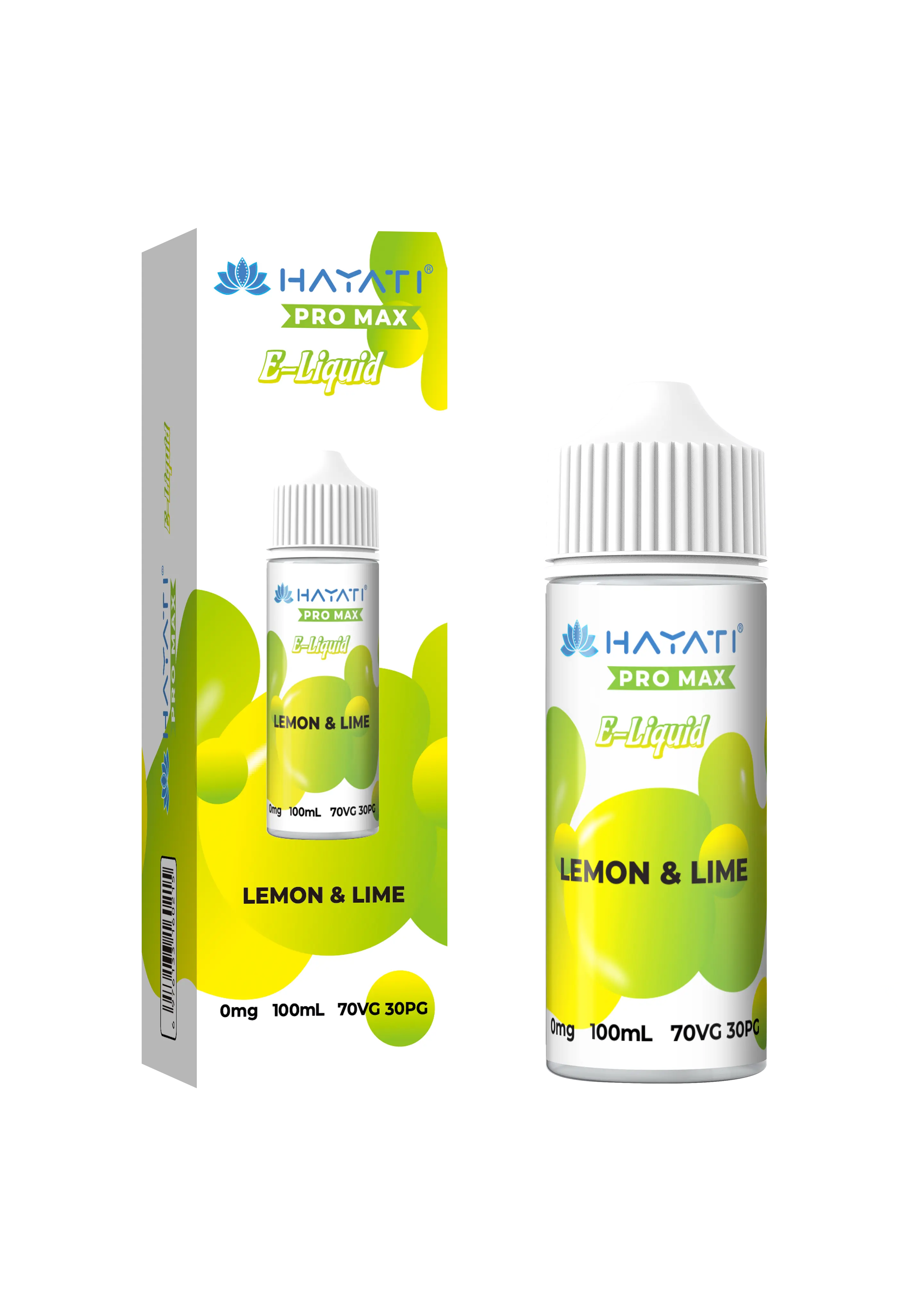  Hayati Pro Max Eliquid 70/30 - Lemon & Lime - 100ml 